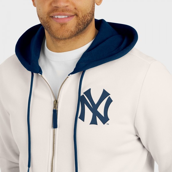 Толстовка на молнии New York Yankees Darius Rucker Collection by Fanatics Cream Polar Fleece