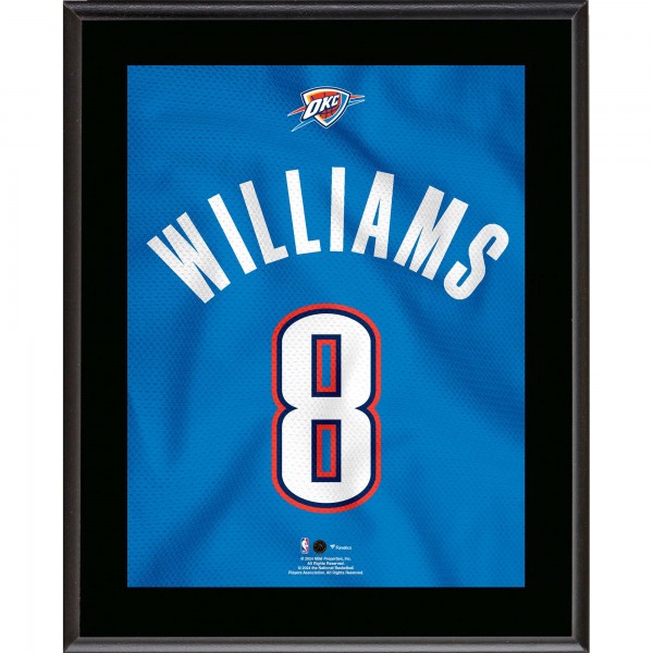 Jalen Williams Oklahoma City Thunder Authentic 10.5 x 13 Jersey Number Sublimated Player Plaque