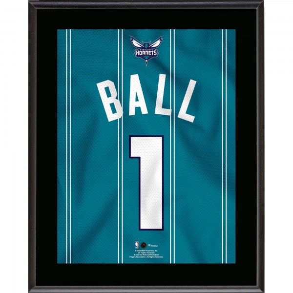 LaMelo Ball Charlotte Hornets Authentic 10.5 x 13 Jersey Number Sublimated Player Plaque