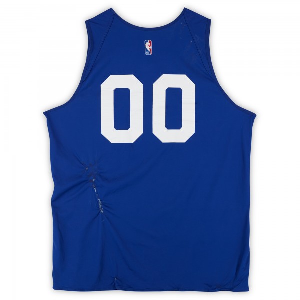 Ron Holland II Detroit Pistons Fanatics Authentic Practice-Used #00 Blue/Gray Nike Reversible Jersey from the 2024-25 NBA Season - Size XLT