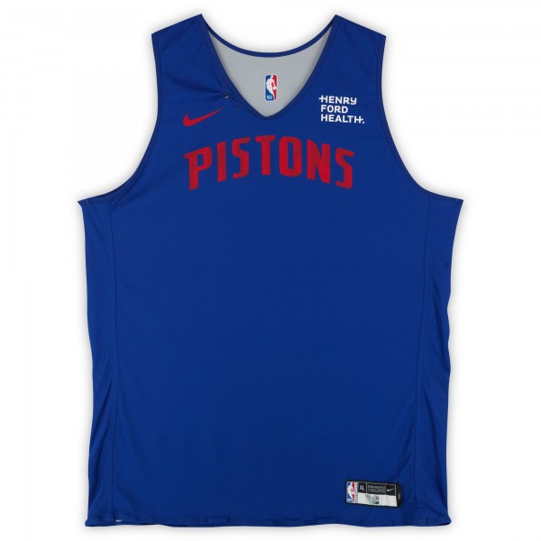 Ron Holland II Detroit Pistons Fanatics Authentic Practice-Used #00 Blue/Gray Nike Reversible Jersey from the 2024-25 NBA Season - Size XLT