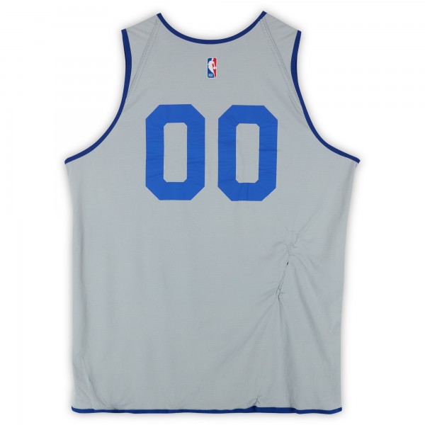 Ron Holland II Detroit Pistons Fanatics Authentic Practice-Used #00 Blue/Gray Nike Reversible Jersey from the 2024-25 NBA Season - Size XLT