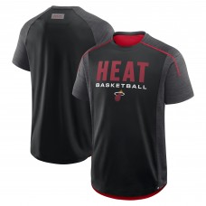 Miami Heat Fanatics Black Inbound Pass Play Practice T-Shirt