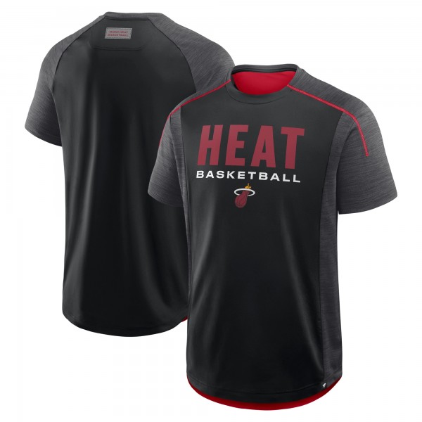 Miami Heat Fanatics Black Inbound Pass Play Practice T-Shirt