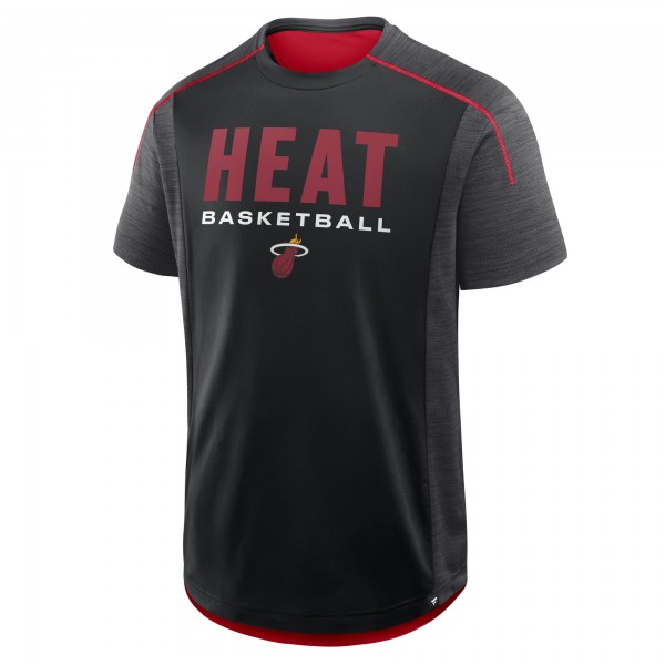 Miami Heat Fanatics Black Inbound Pass Play Practice T-Shirt