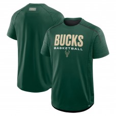 Milwaukee Bucks Fanatics Hunter Green Inbound Pass Play Practice T-Shirt