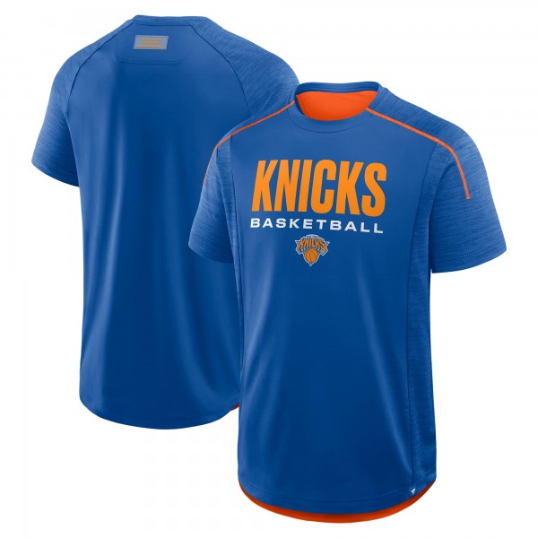 New York Knicks Fanatics Blue Inbound Pass Play Practice T-Shirt