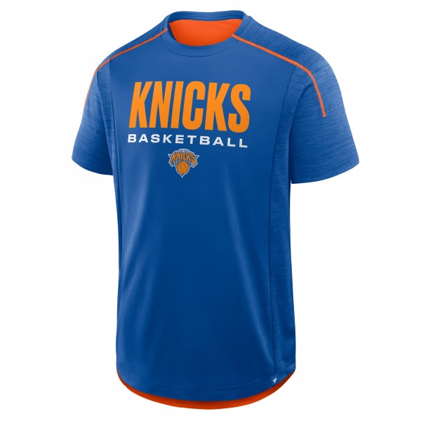 New York Knicks Fanatics Blue Inbound Pass Play Practice T-Shirt