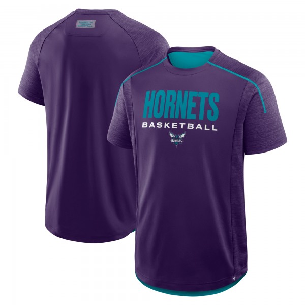 Charlotte Hornets Fanatics Purple Inbound Pass Play Practice T-Shirt