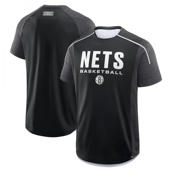 Brooklyn Nets Fanatics Black Inbound Pass Play Practice T-Shirt