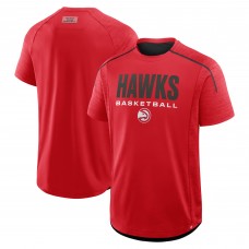 Atlanta Hawks Fanatics Red Inbound Pass Play Practice T-Shirt