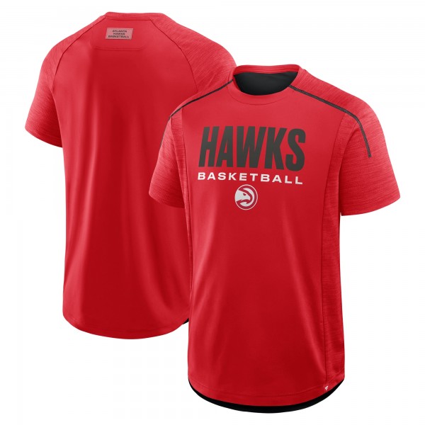 Atlanta Hawks Fanatics Red Inbound Pass Play Practice T-Shirt