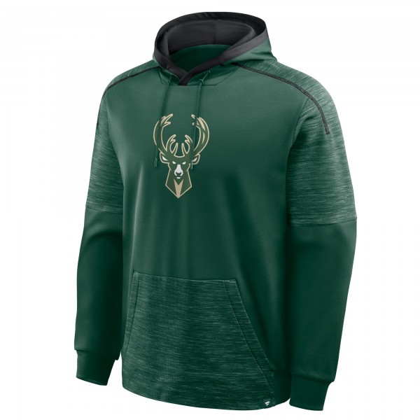 Milwaukee Bucks Fanatics Hunter Green Pick & Roll Defender Pullover Hoodie