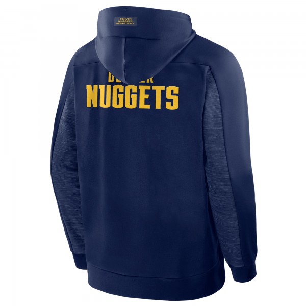 Толстовка на молнии Denver Nuggets Fanatics Navy Back Door Cut Play Defender