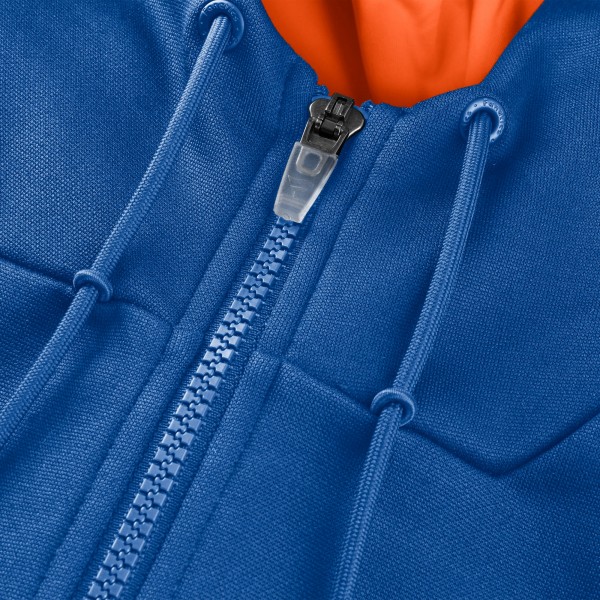 New York Knicks Fanatics Blue Back Door Cut Play Defender Full-Zip Hoodie