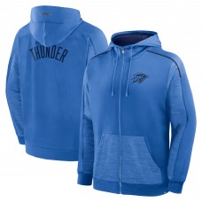 Толстовка на молнии Oklahoma City Thunder Fanatics Blue Back Door Cut Play Defender