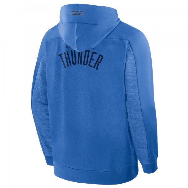 Толстовка на молнии Oklahoma City Thunder Fanatics Blue Back Door Cut Play Defender