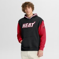 Miami Heat Fanatics Black/Red Half Court Shot Clock Fastbreak Hoodie