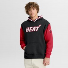 Miami Heat Fanatics Black/Red Half Court Shot Clock Fastbreak Hoodie