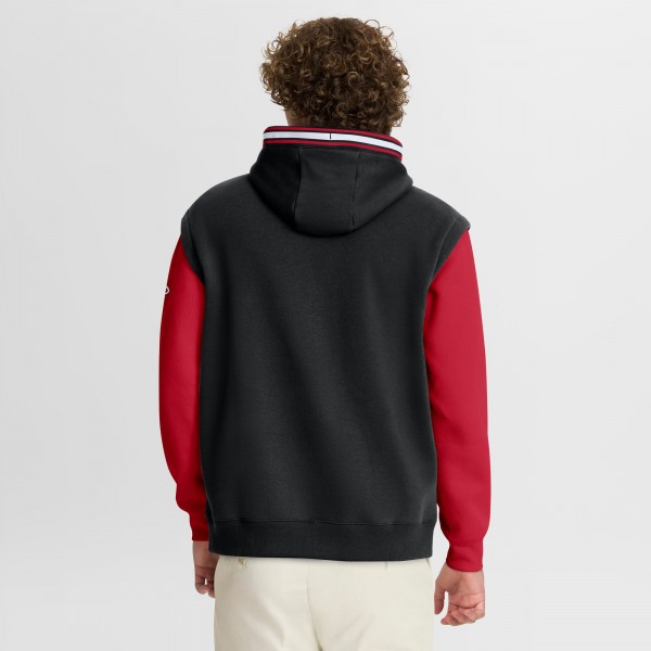 Miami Heat Fanatics Black/Red Half Court Shot Clock Fastbreak Hoodie