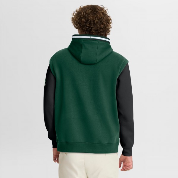 Milwaukee Bucks Fanatics Hunter Green/Black Half Court Shot Clock Fastbreak Hoodie