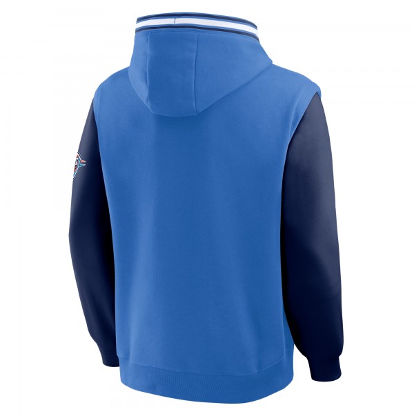 Толстовка Oklahoma City Thunder Fanatics Blue/Navy Half Court Shot Clock Fastbreak