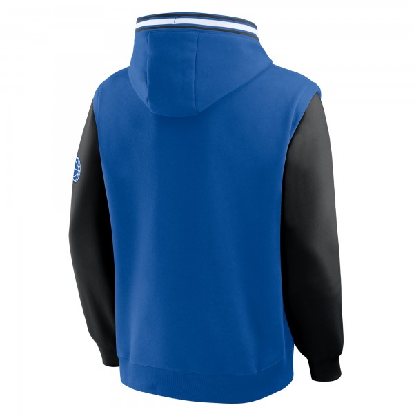 Толстовка Orlando Magic Fanatics Blue/Black Half Court Shot Clock Fastbreak