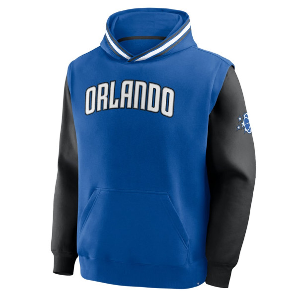 Толстовка Orlando Magic Fanatics Blue/Black Half Court Shot Clock Fastbreak