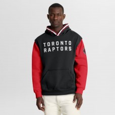 Toronto Raptors Fanatics Black/Red Half Court Shot Clock Fastbreak Hoodie