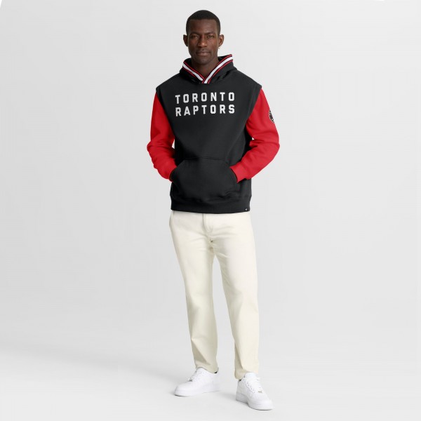 Toronto Raptors Fanatics Black/Red Half Court Shot Clock Fastbreak Hoodie