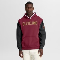 Cleveland Cavaliers Fanatics Wine/Black Half Court Shot Clock Fastbreak Hoodie