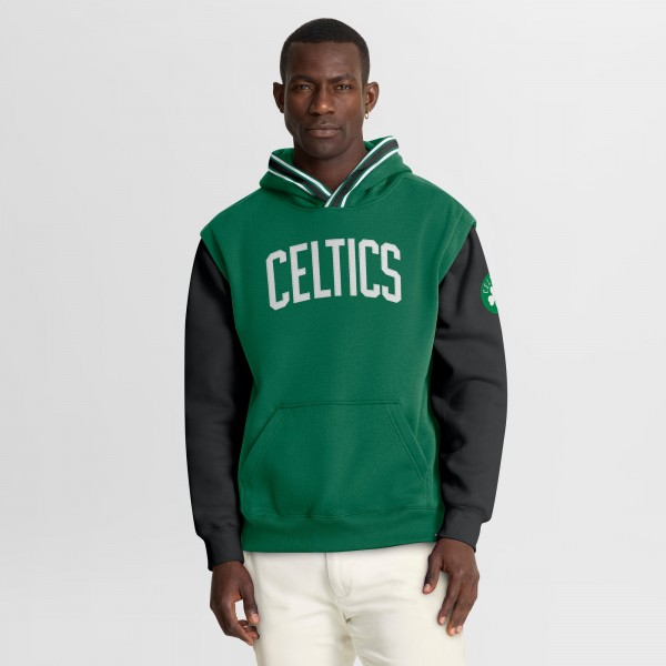 Boston Celtics Fanatics Kelly Green/Black Half Court Shot Clock Fastbreak Hoodie