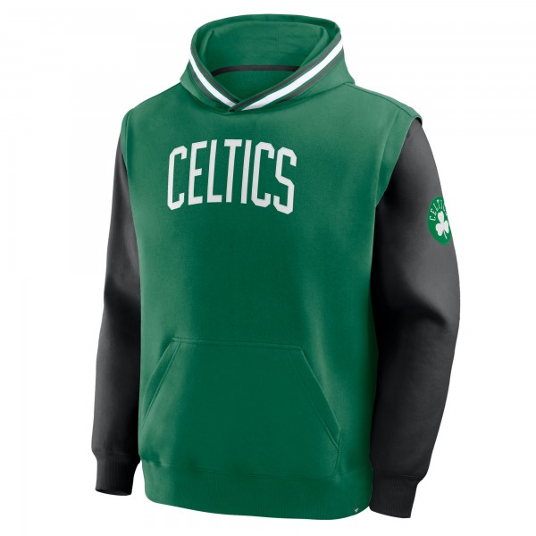 Boston Celtics Fanatics Kelly Green/Black Half Court Shot Clock Fastbreak Hoodie