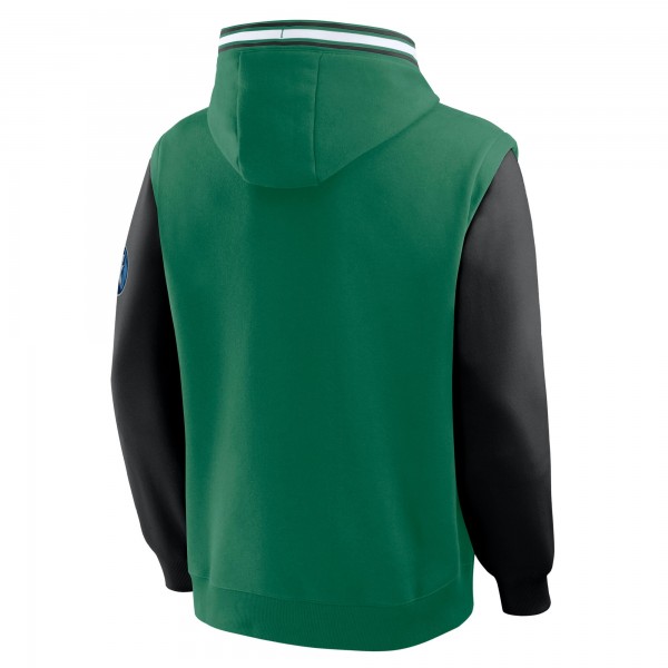 Boston Celtics Fanatics Kelly Green/Black Half Court Shot Clock Fastbreak Hoodie