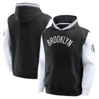 Толстовка Brooklyn Nets Fanatics Black/White Half Court Shot Clock Fastbreak