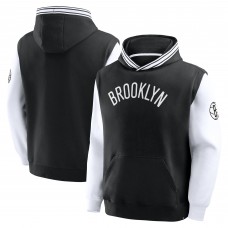Brooklyn Nets Fanatics Black/White Half Court Shot Clock Fastbreak Hoodie