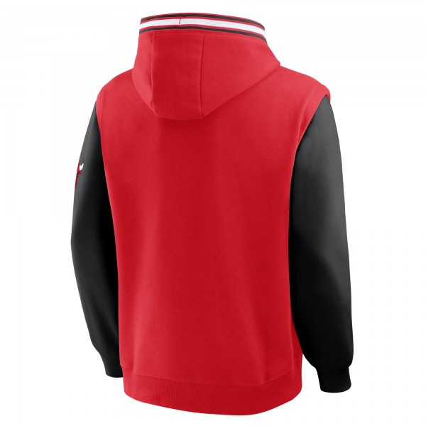 Толстовка Chicago Bulls Fanatics Red/Black Half Court Shot Clock Fastbreak