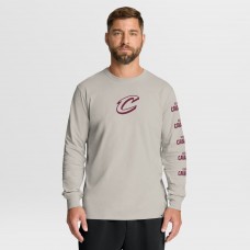 Cleveland Cavaliers Fanatics Cream Crossover Collection Ball Screen Action Premium Long Sleeve T-Shirt