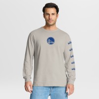 Golden State Warriors Fanatics Cream Crossover Collection Ball Screen Action Premium Long Sleeve T-Shirt