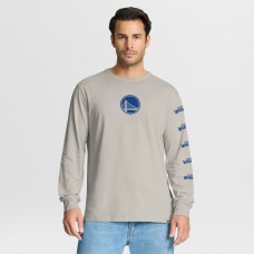 Golden State Warriors Fanatics Cream Crossover Collection Ball Screen Action Premium Long Sleeve T-Shirt