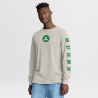 Boston Celtics Fanatics Cream Crossover Collection Ball Screen Action Premium Long Sleeve T-Shirt