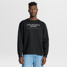 Свитшот San Antonio Spurs Fanatics Black Crossover Collection Defensive Rotation Drill Premium Pullover