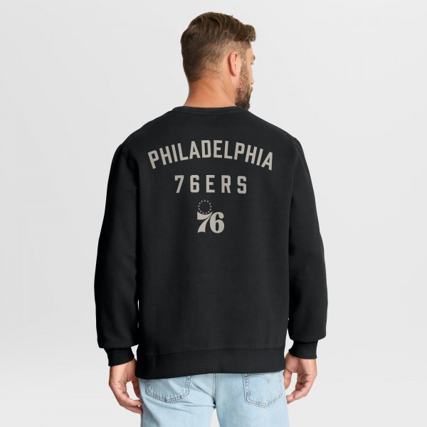 Philadelphia 76ers Fanatics Black Crossover Collection Defensive Rotation Drill Premium Pullover Sweatshirt