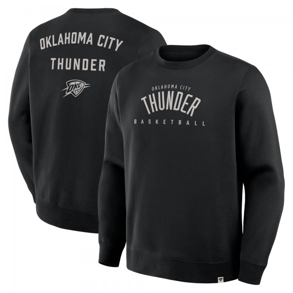 Кофта Oklahoma City Thunder Fanatics Black Crossover Collection Defensive Rotation Drill Premium