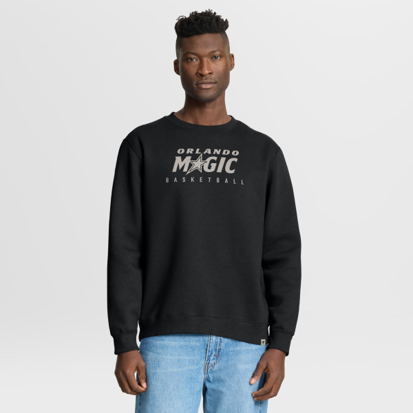Orlando Magic Fanatics Black Crossover Collection Defensive Rotation Drill Premium Pullover Sweatshirt