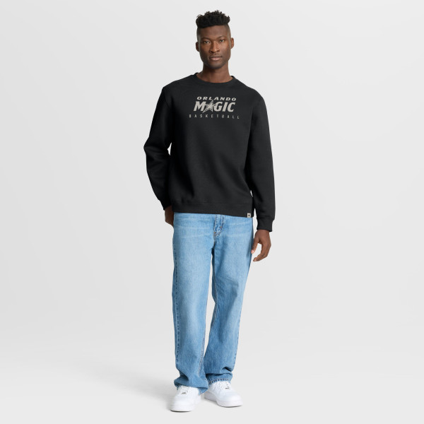 Orlando Magic Fanatics Black Crossover Collection Defensive Rotation Drill Premium Pullover Sweatshirt