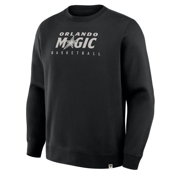 Orlando Magic Fanatics Black Crossover Collection Defensive Rotation Drill Premium Pullover Sweatshirt