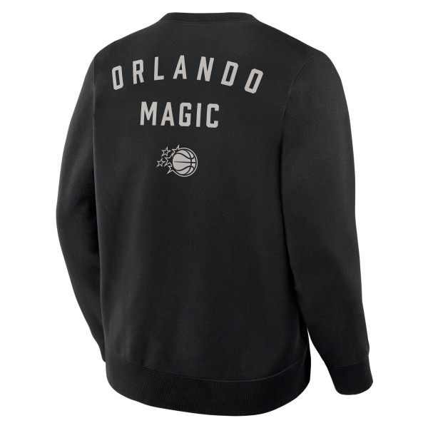 Orlando Magic Fanatics Black Crossover Collection Defensive Rotation Drill Premium Pullover Sweatshirt