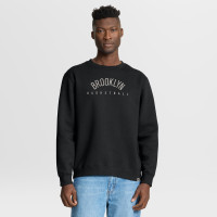 Brooklyn Nets Fanatics Black Crossover Collection Defensive Rotation Drill Premium Pullover Sweatshirt