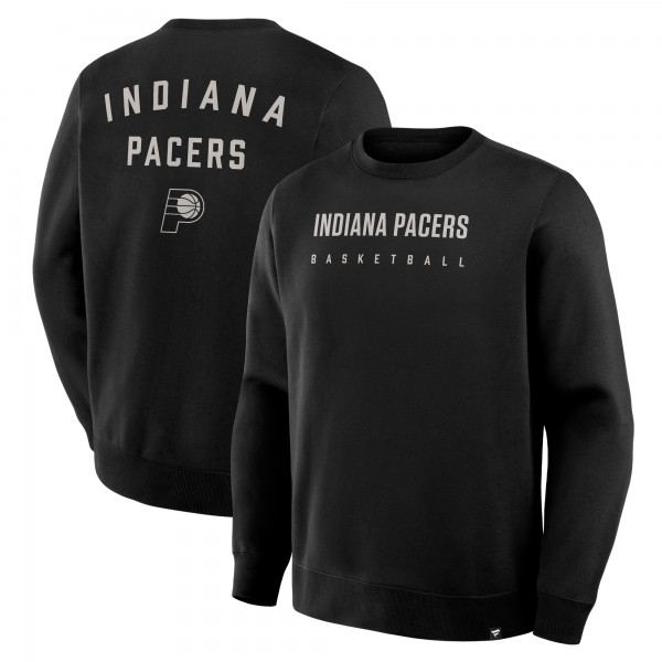 Indiana Pacers Fanatics Black Crossover Collection Defensive Rotation Drill Premium Pullover Sweatshirt